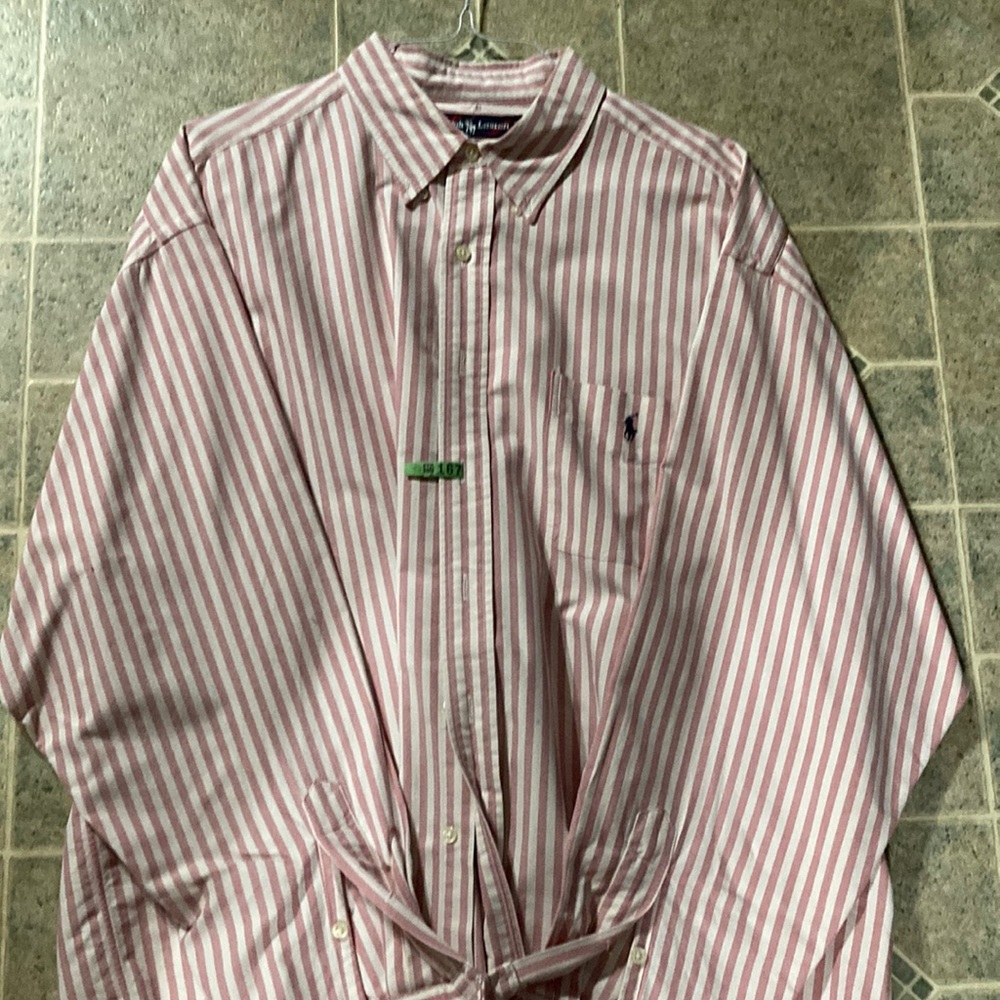 Mens Ralph Lauren striped button-down XXL